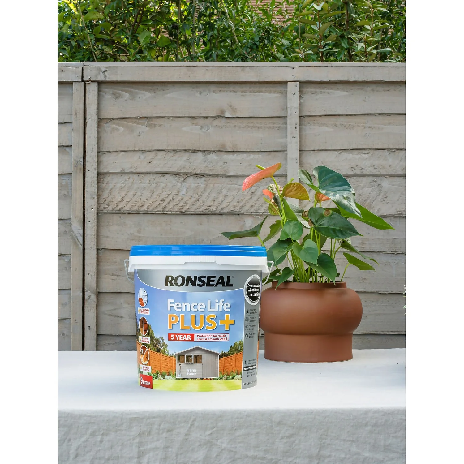 Ronseal Fence Life Plus - Warm Stone - 5L Ronseal Fence Life Plus - Warm Stone - 5L -Sandtex Shop 12833719 9804942087039575