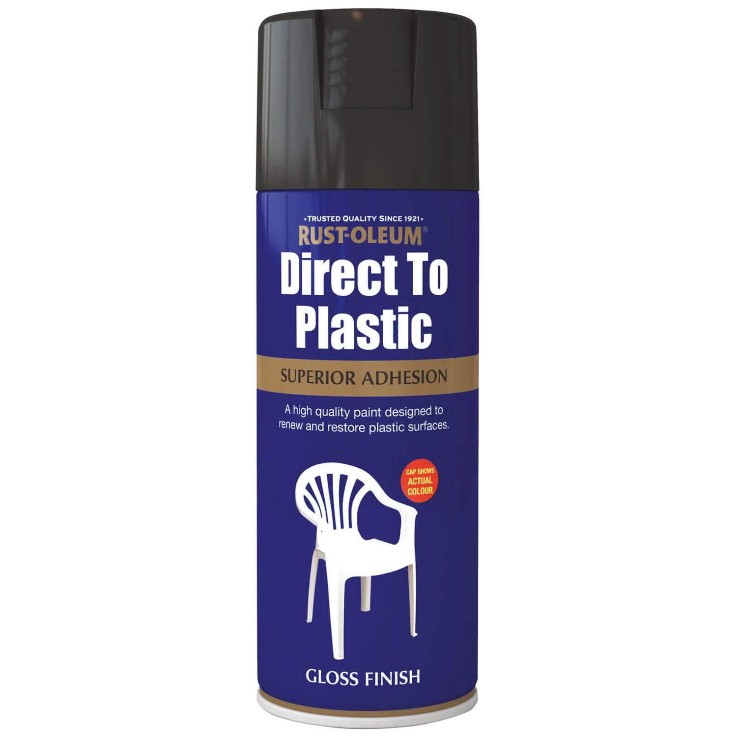 Rust-Oleum Direct to Plastic Spray Paint - Black - 400ml Rust-Oleum Direct To Plastic Spray Paint - Black - 400ml -Sandtex Shop 12834123 2114831604163360