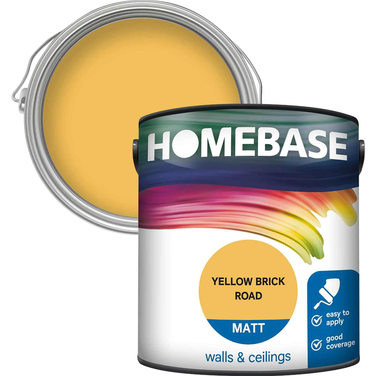 Homebase Matt Emulsion Paint Yellow Brick Road - 2.5L Homebase Matt Emulsion Paint Yellow Brick Road - 2.5L -Sandtex Shop 12836247 1104831949713683