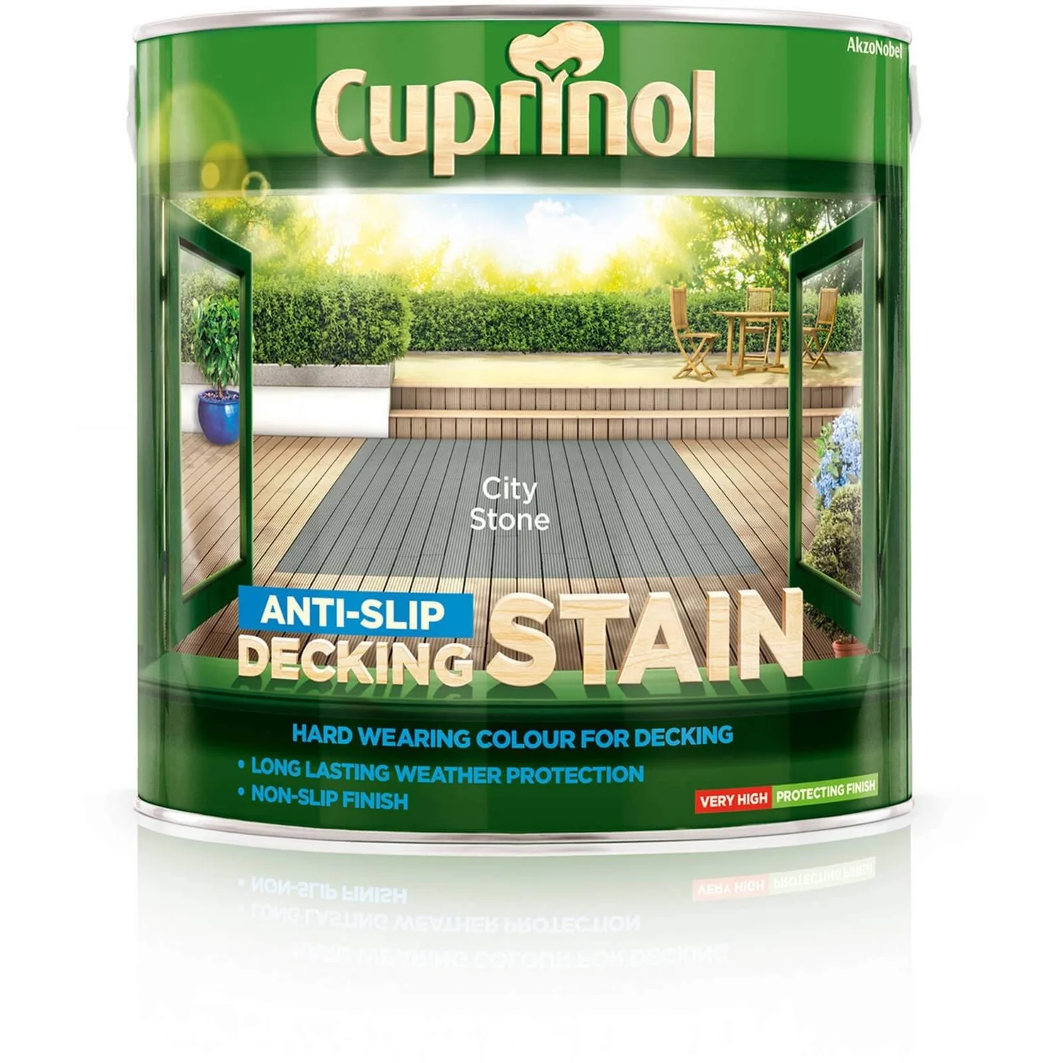 Cuprinol Anti-Slip Decking Stain - City Stone - 2.5L Cuprinol Anti-Slip Decking Stain - City Stone - 2.5L -Sandtex Shop 12836846 5674831917562875
