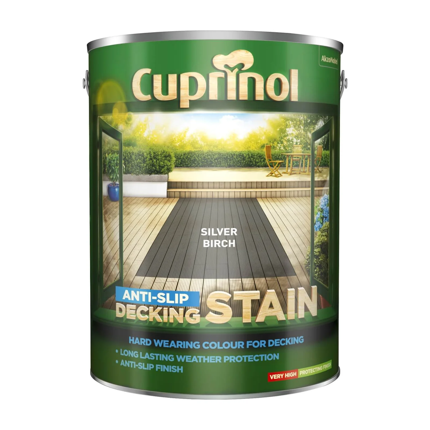 Cuprinol Anti-Slip Decking Stain - Silver Birch - 5L Cuprinol Anti-Slip Decking Stain - Silver Birch - 5L -Sandtex Shop 12836854 4614831918182459