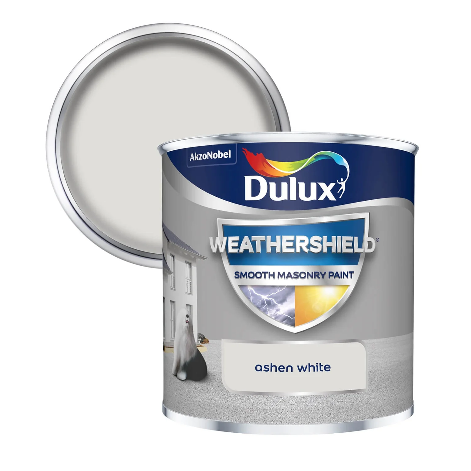 Dulux Weathershield Smooth Masonry Paint Ashen White - Tester 250ml Dulux Weathershield Smooth Masonry Paint Ashen White - Tester 250ml -Sandtex Shop 12836947 1764831918171239