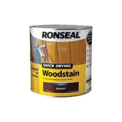 Ronseal Quick Drying Woodstain Walnut Satin - 2.5L -Sandtex Shop 12837749 1084949525407065