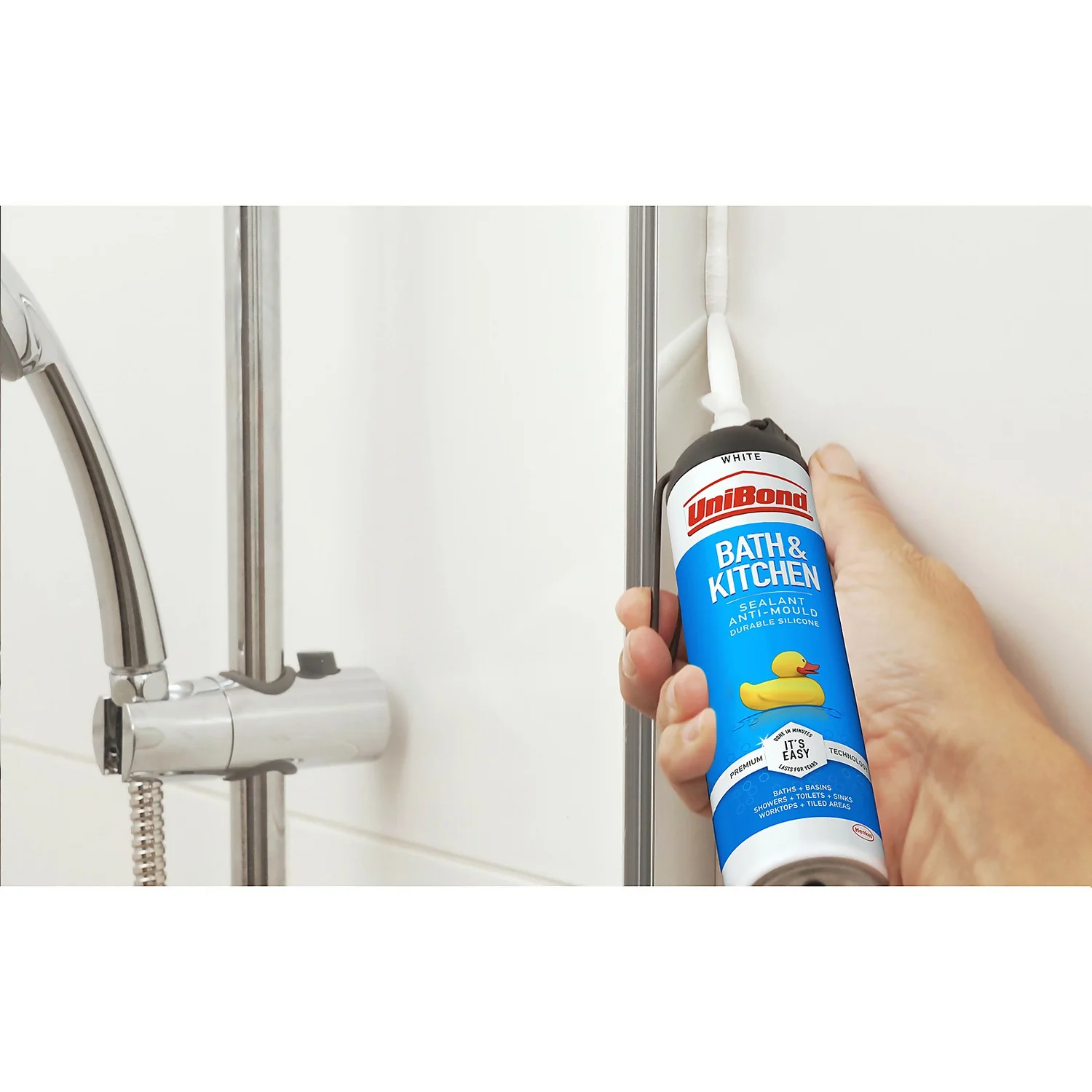 UniBond Bath and Kitchen Sealant White Easy Pulse 104g UniBond Bath And Kitchen Sealant White Easy Pulse 104g -Sandtex Shop 12839189 1785033044849056