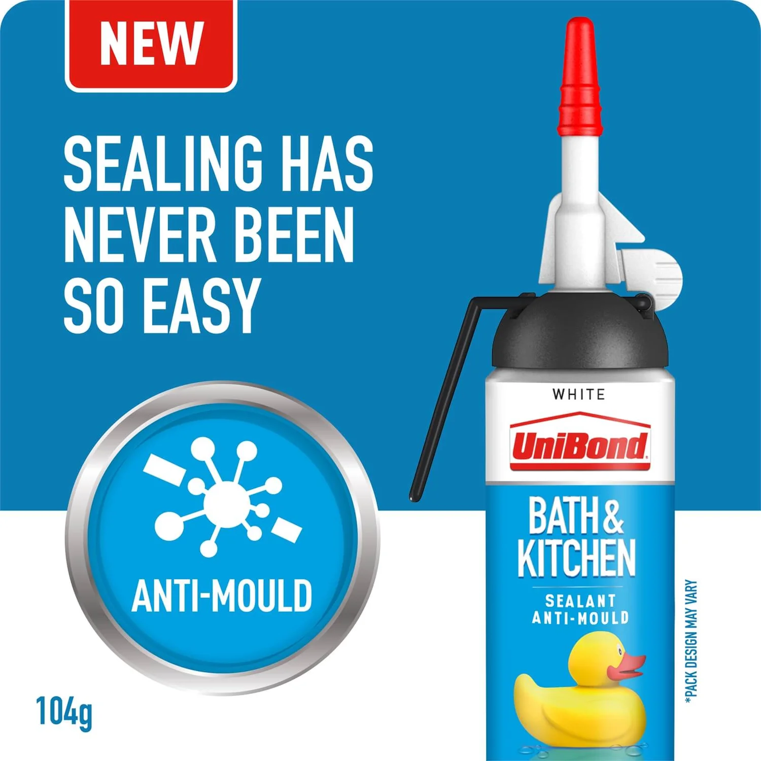 UniBond Bath and Kitchen Sealant White Easy Pulse 104g UniBond Bath And Kitchen Sealant White Easy Pulse 104g -Sandtex Shop 12839189 3544831965517959