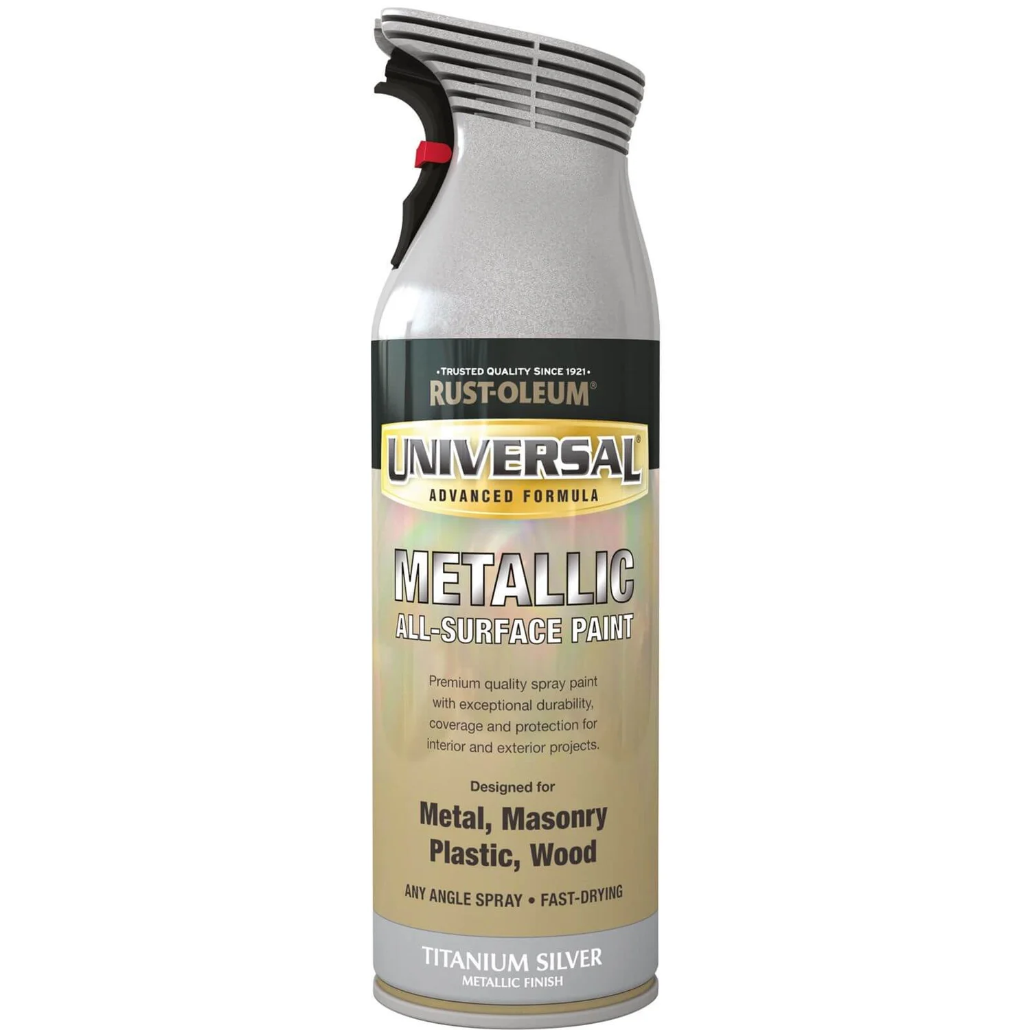 Rust-Oleum Titanium Silver - Universal Metallic Spray Paint - 400ml Rust-Oleum Titanium Silver - Universal Metallic Spray Paint - 400ml -Sandtex Shop 12841166 6814831950488940