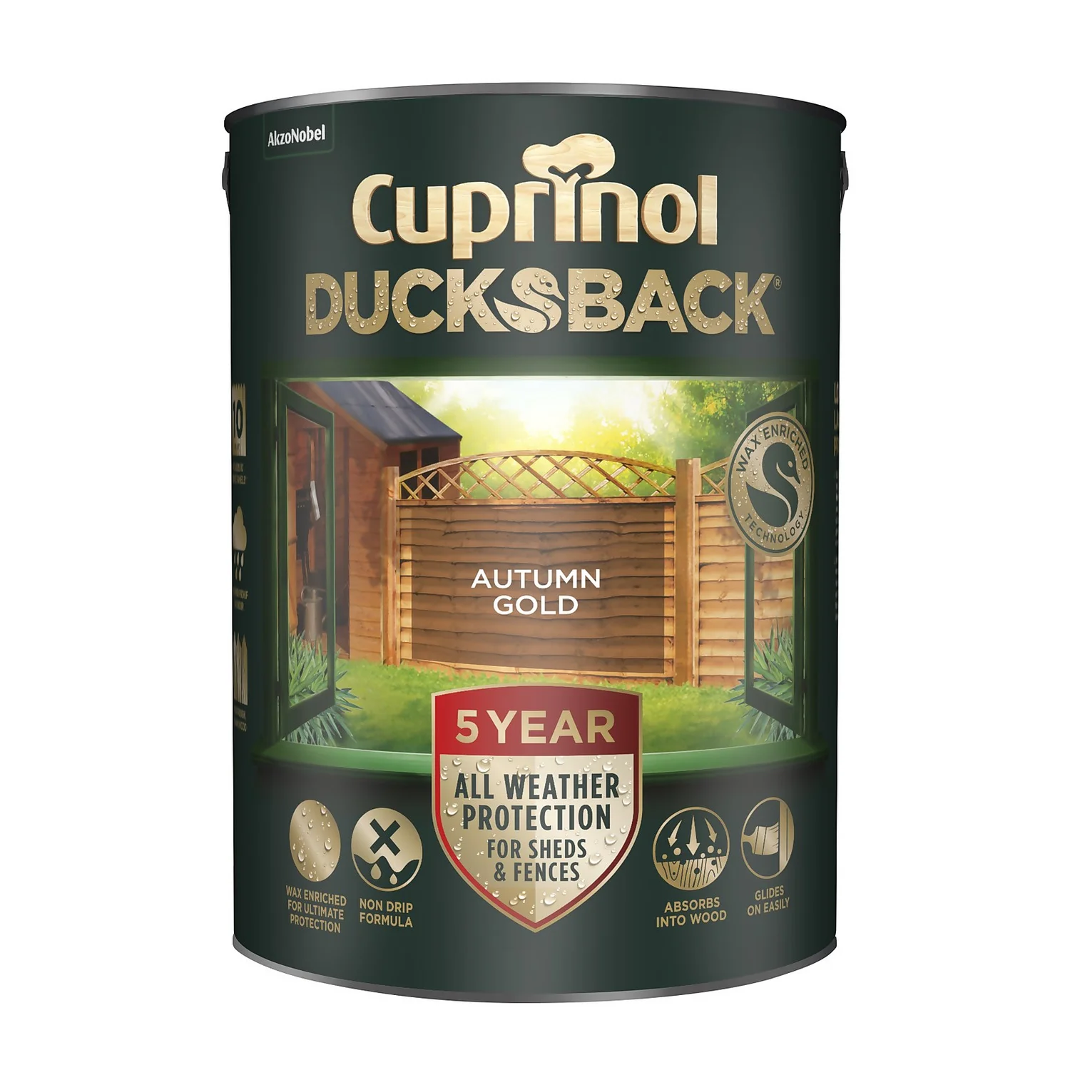 Cuprinol 5 Year Ducksback - Autumn Gold - 5L Cuprinol 5 Year Ducksback - Autumn Gold - 5L -Sandtex Shop 12841490 1874865616011025