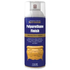 Rust-Oleum Polyurethane Gloss Spray Paint - Clear - 400ml