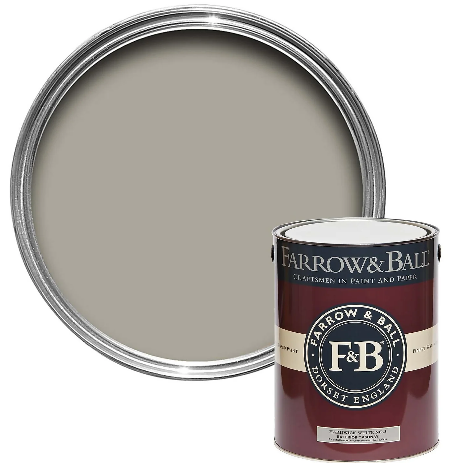 Farrow & Ball Exterior Masonry Paint Hardwick White - 5L Farrow & Ball Exterior Masonry Paint Hardwick White - 5L -Sandtex Shop 12841745 6134951865777619