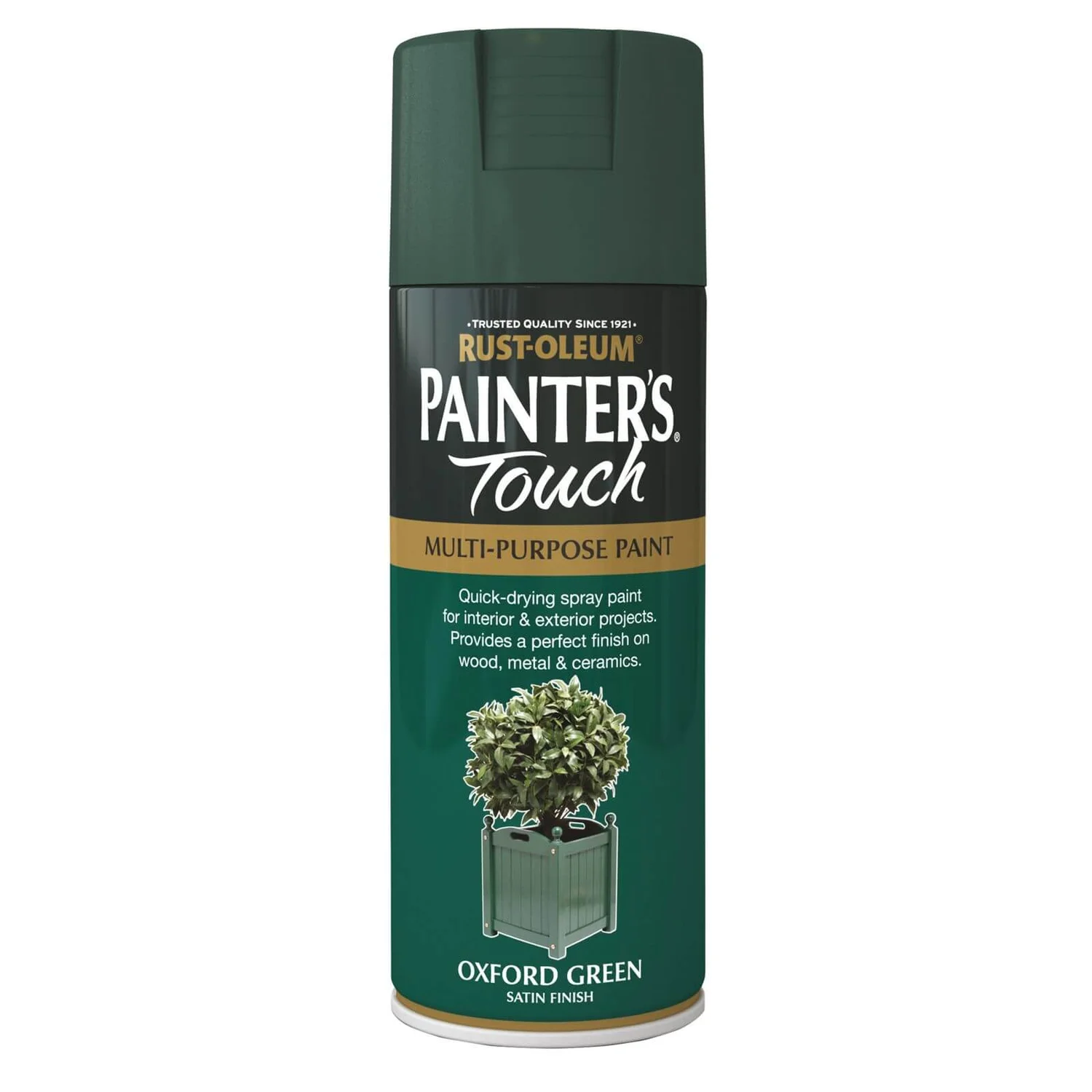 Rust-Oleum Satin Spray Paint - Oxford Green - 400ml Rust-Oleum Satin Spray Paint - Oxford Green - 400ml -Sandtex Shop 12844009 2044831881688530