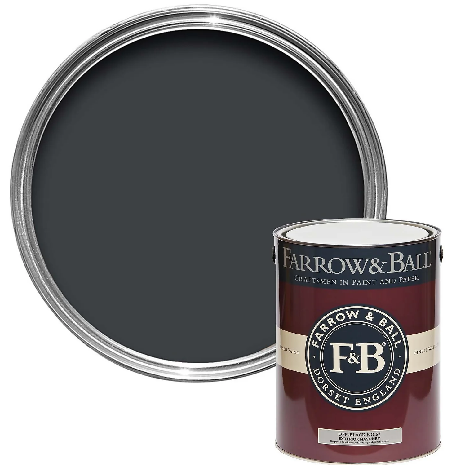 Farrow & Ball Exterior Masonry Off-Black - 5L Farrow & Ball Exterior Masonry Off-Black - 5L -Sandtex Shop 12845526 1964951869353031
