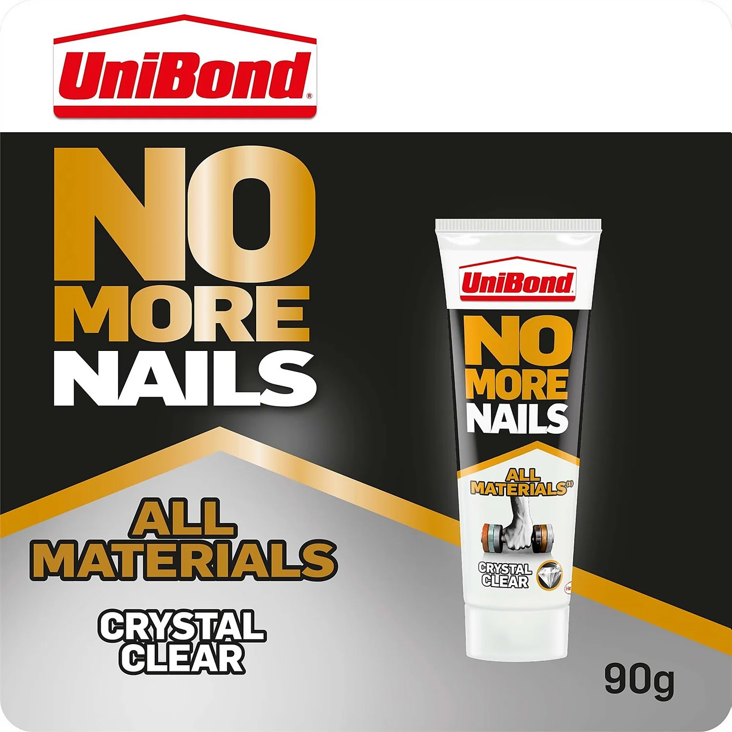 Unibond No More Nails All Materials Crystal Clear - 90g Tube Unibond No More Nails All Materials Crystal Clear - 90g Tube -Sandtex Shop 12885711 1764843632735978