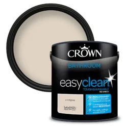 Crown Easyclean® Mouldguard+ Bathroom Mid Sheen Washable Multi Surface Paint Paint Wheatgrass® - 2.5 L