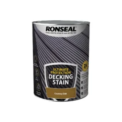 Ronseal Ultimate Protection Decking Stain Country Oak - 5L -Sandtex Shop 12889274 1064949798667669