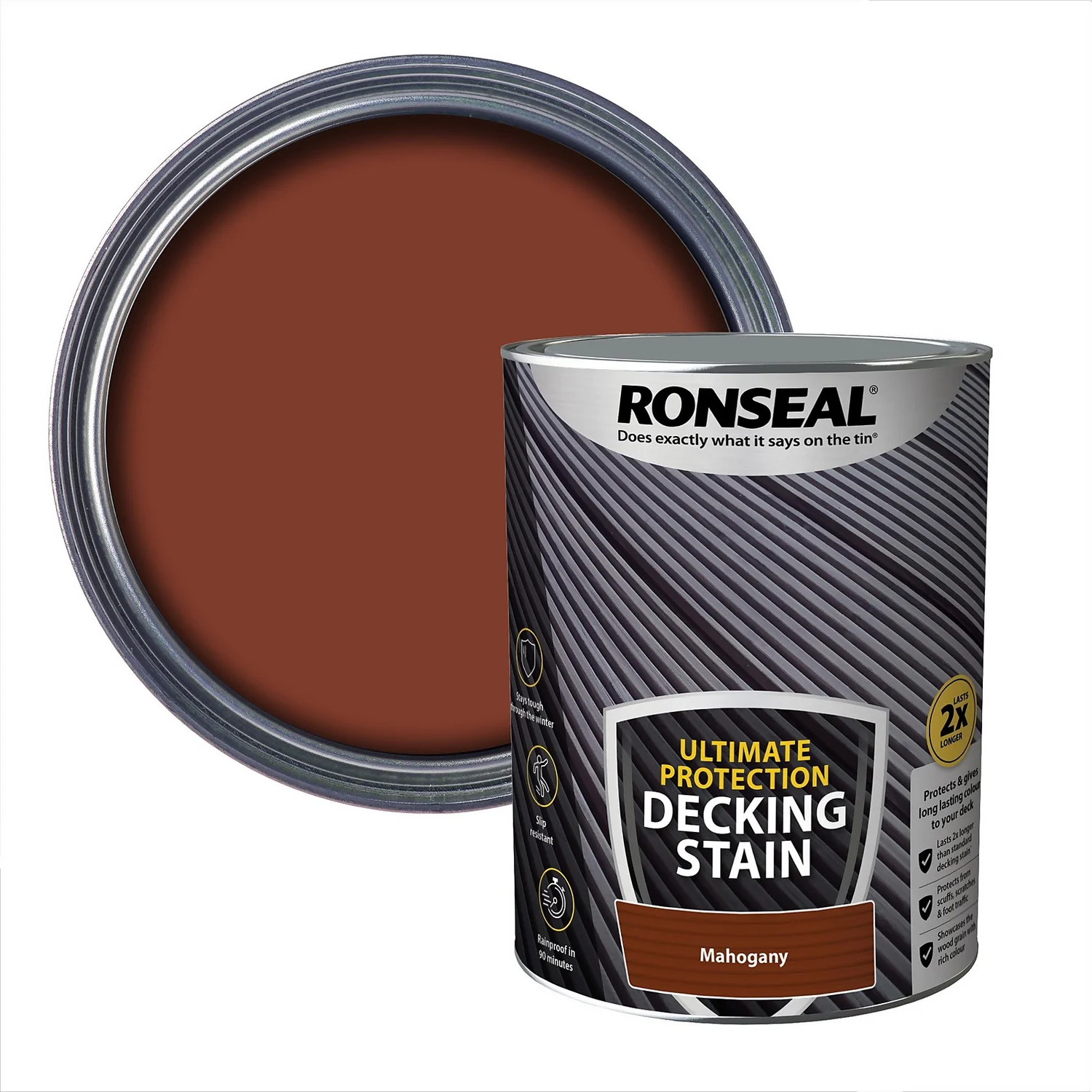 Ronseal Ultimate Protection Decking Stain Rich Mahogany - 5L Ronseal Ultimate Protection Decking Stain Rich Mahogany - 5L -Sandtex Shop 12889277 1474949798385579