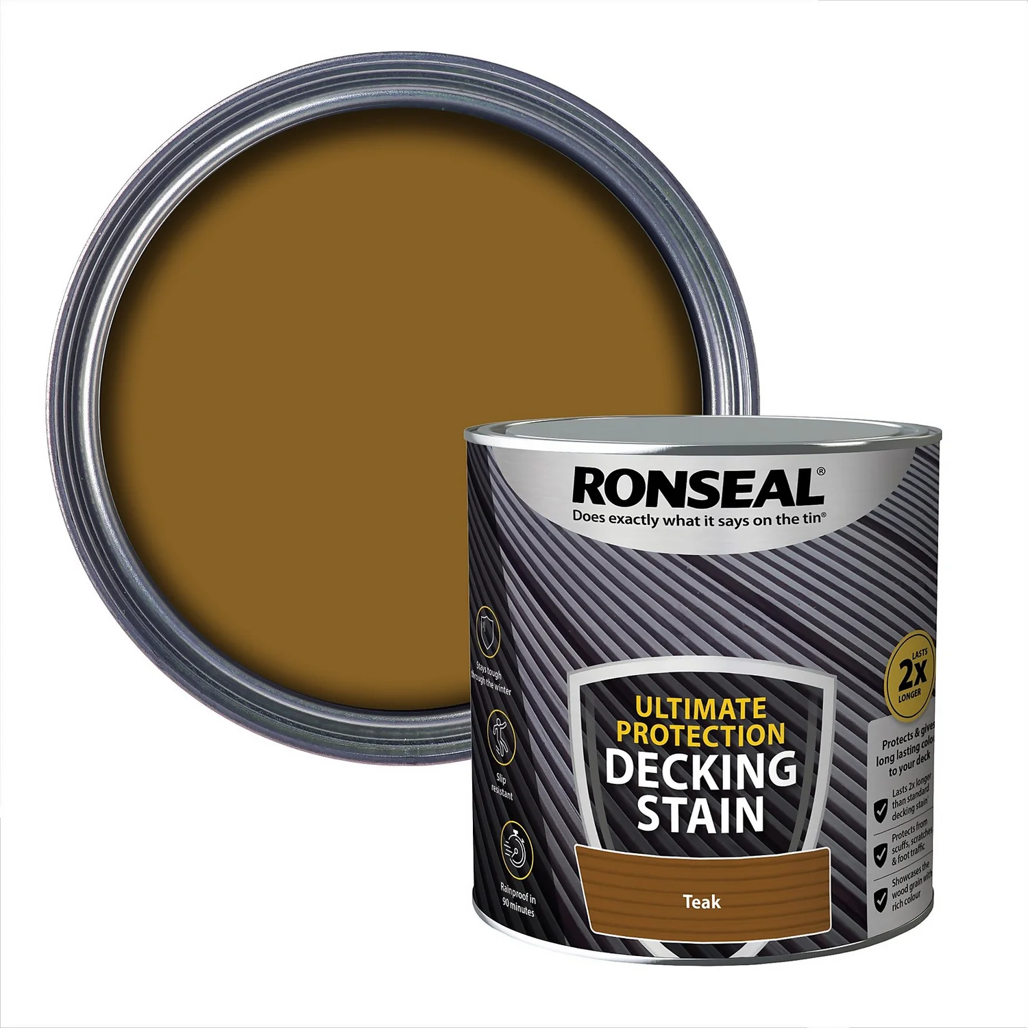Ronseal Ultimate Protection Decking Stain Teak - 2.5L Ronseal Ultimate Protection Decking Stain Teak - 2.5L -Sandtex Shop 12889282 1934949798421000