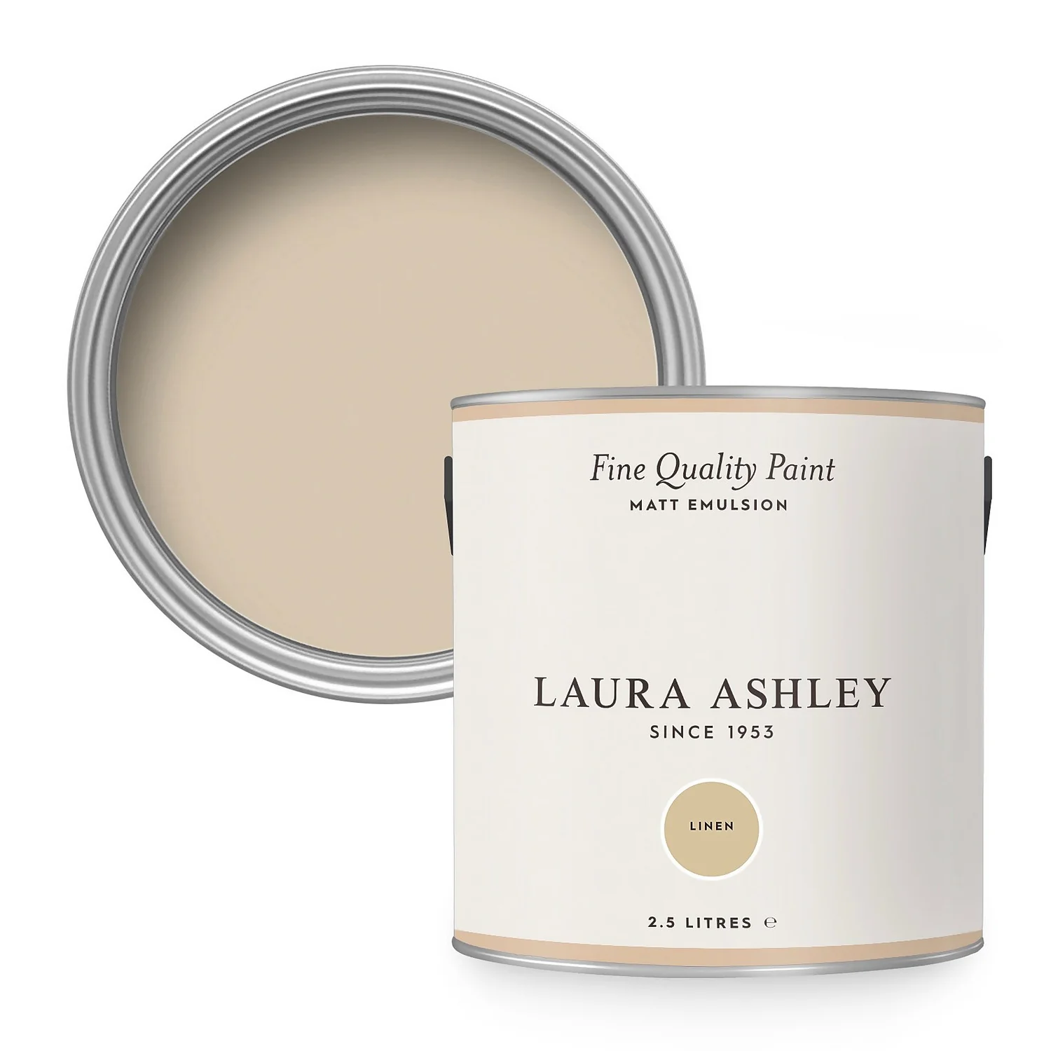Laura Ashley Matt Emulsion Paint Linen - 2.5L Laura Ashley Matt Emulsion Paint Linen - 2.5L -Sandtex Shop 13134648 2004939193780073