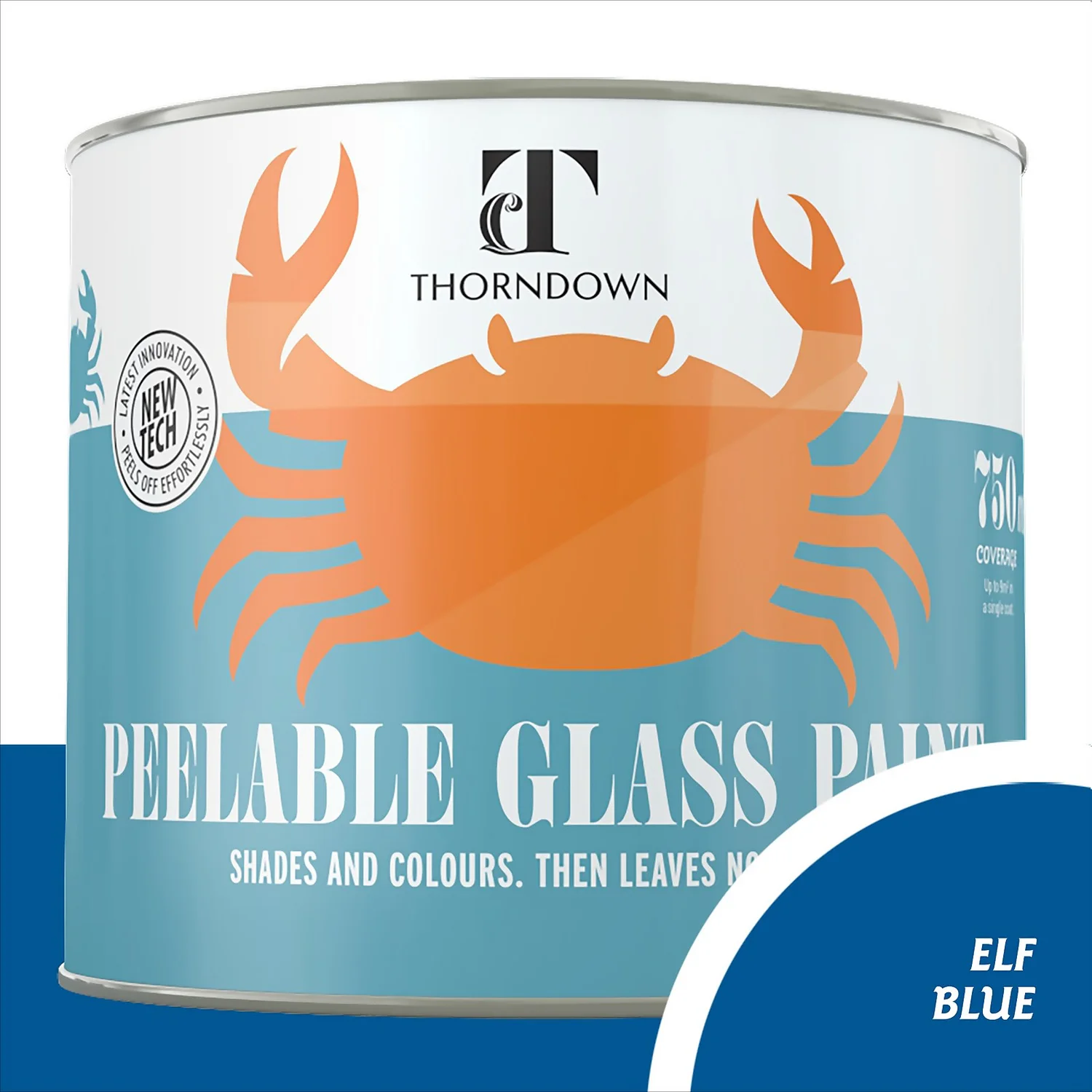 Thorndown Elf Blue Peelable Glass Paint 750ml Thorndown Elf Blue Peelable Glass Paint 750ml -Sandtex Shop 13301855 5844920788097765