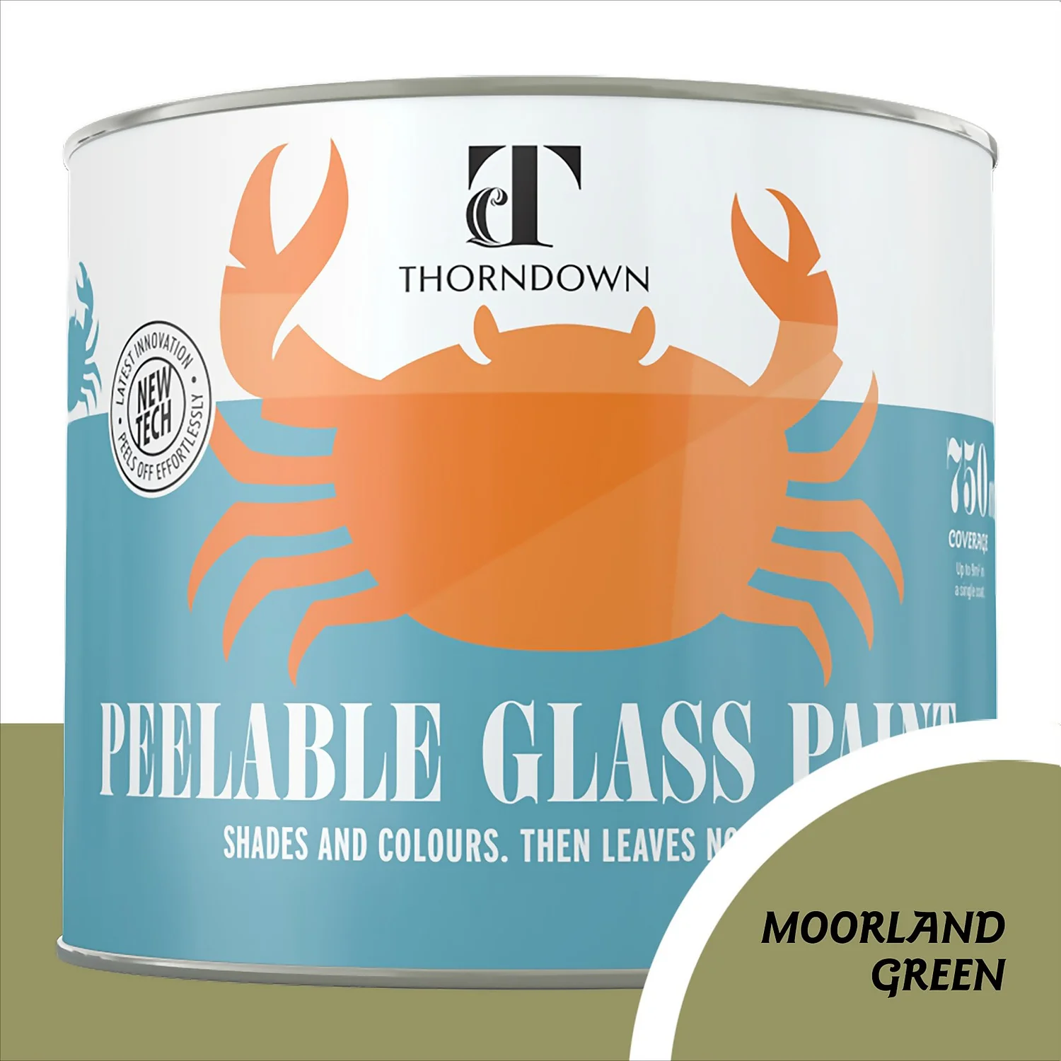 Thorndown Moorland Green Peelable Glass Paint 750ml Thorndown Moorland Green Peelable Glass Paint 750ml -Sandtex Shop 13301864 1764920780650676