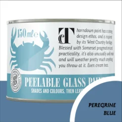 Thorndown Peregrine Blue Peelable Glass Paint 150ml