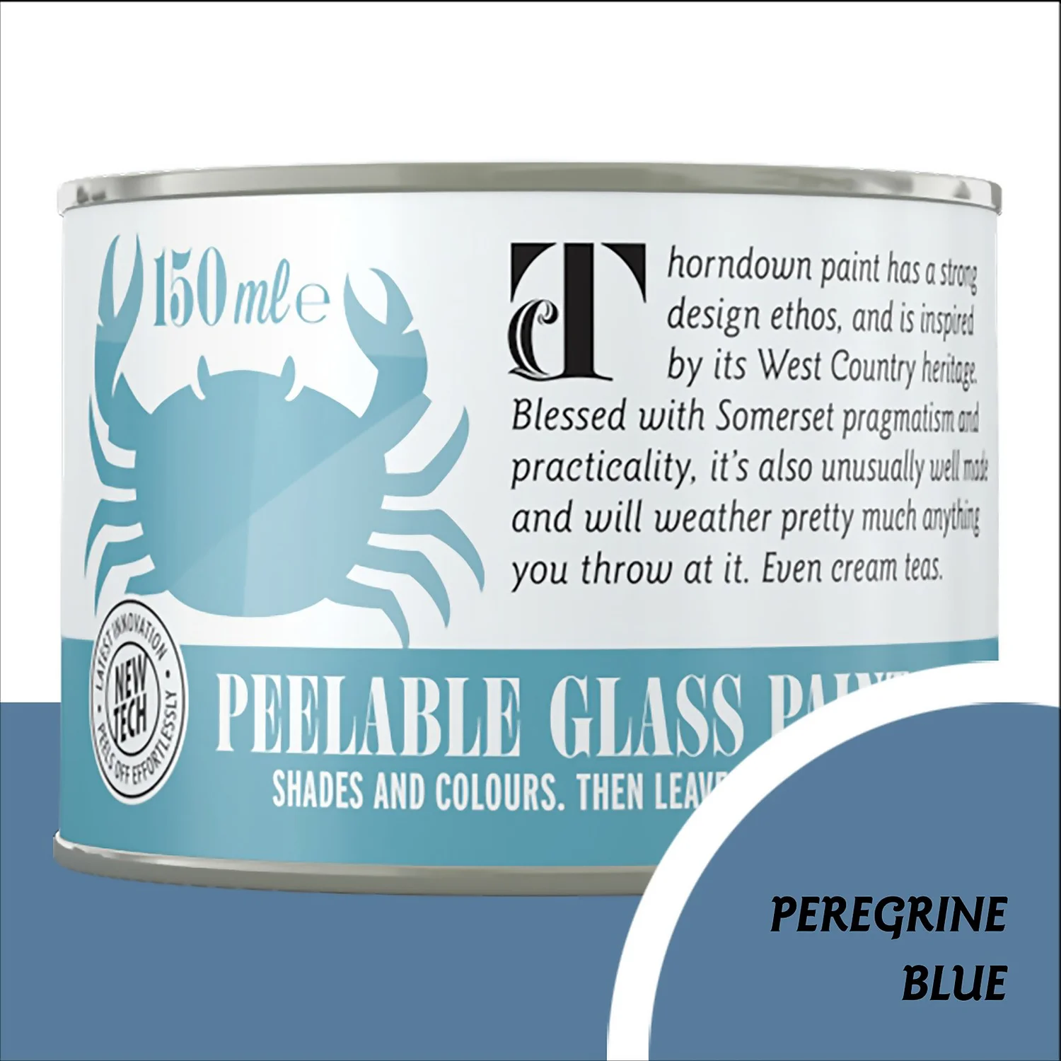 Thorndown Peregrine Blue Peelable Glass Paint 150ml Thorndown Peregrine Blue Peelable Glass Paint 150ml -Sandtex Shop 13301875 1794920786095370