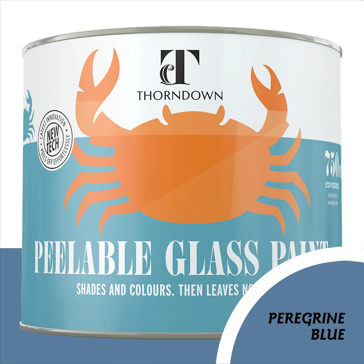 Thorndown Peregrine Blue Peelable Glass Paint 750ml Thorndown Peregrine Blue Peelable Glass Paint 750ml -Sandtex Shop 13301880 4814920786850500