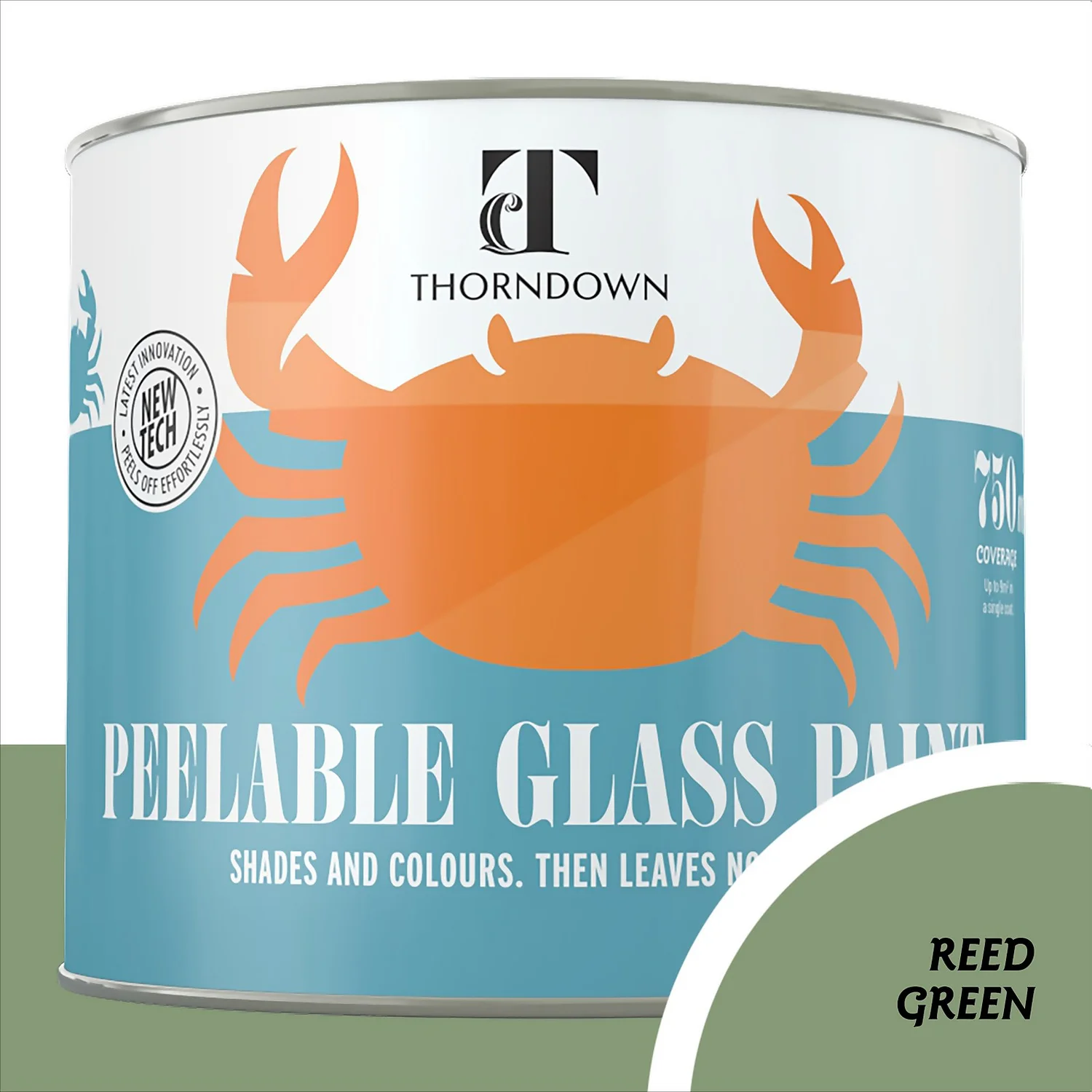 Thorndown Reed Green Peelable Glass Paint 750ml Thorndown Reed Green Peelable Glass Paint 750ml -Sandtex Shop 13301883 8284920790440690