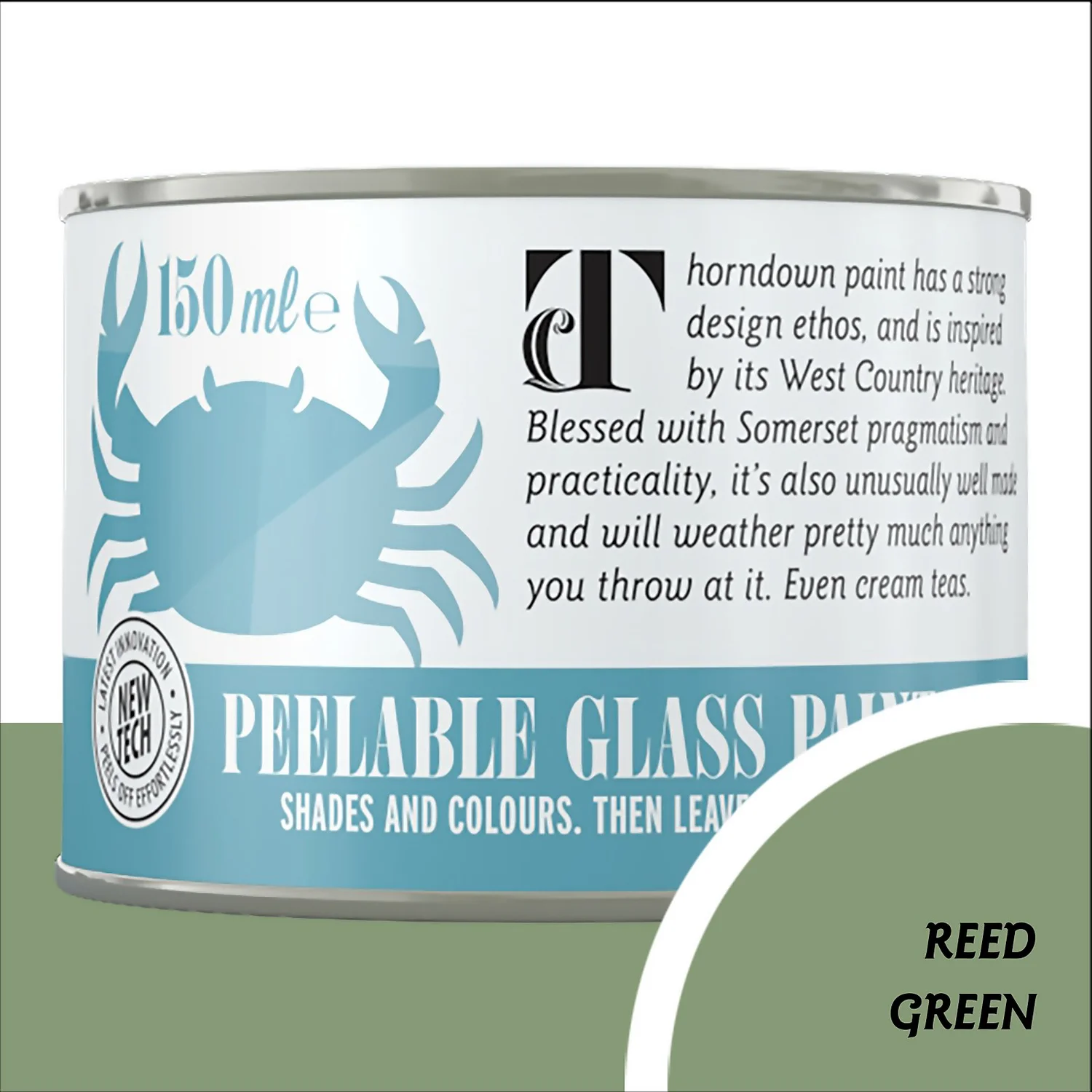 Thorndown Reed Green Peelable Glass Paint 150ml Thorndown Reed Green Peelable Glass Paint 150ml -Sandtex Shop 13301884 3654920790455321