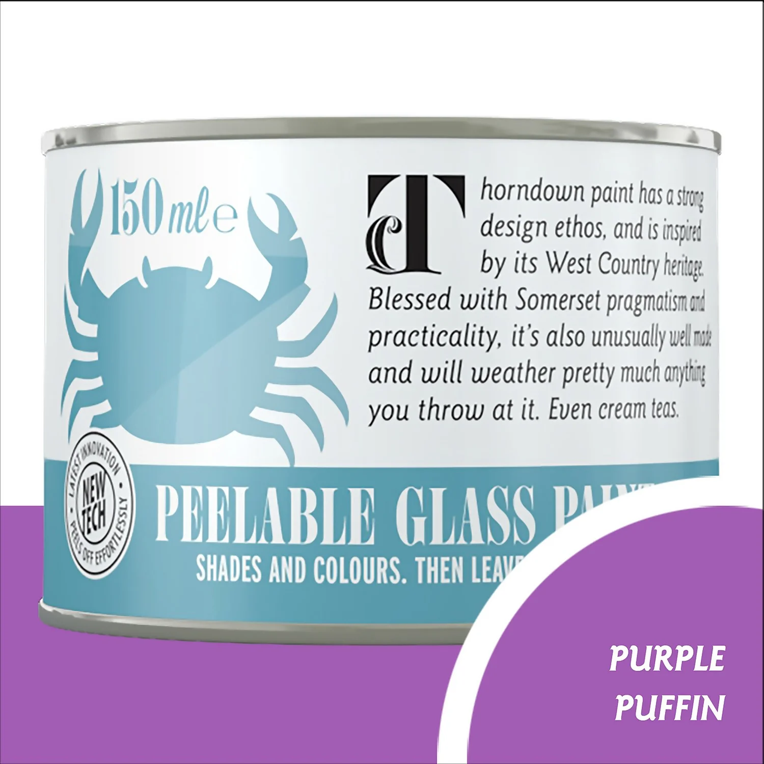 Thorndown Purple Puffin Peelable Glass Paint 150ml Thorndown Purple Puffin Peelable Glass Paint 150ml -Sandtex Shop 13301890 1424920789250365