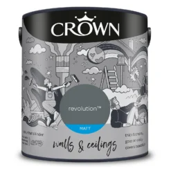 Crown Matt Emulsion Paint Revolution - 2.5L -Sandtex Shop 13807033 5994964058532545