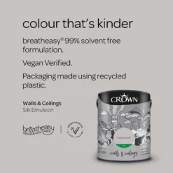 Crown Silk Emulsion Paint Cloud Burst - 5L -Sandtex Shop 13807092 1714964088499533