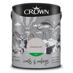 Crown Silk Emulsion Paint Cloud Burst - 5L -Sandtex Shop 13807092 4444964088657177