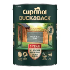Cuprinol Ducksback Shed & Fence Paint Delicate Pine - 5L -Sandtex Shop 14231556 7505036365248285