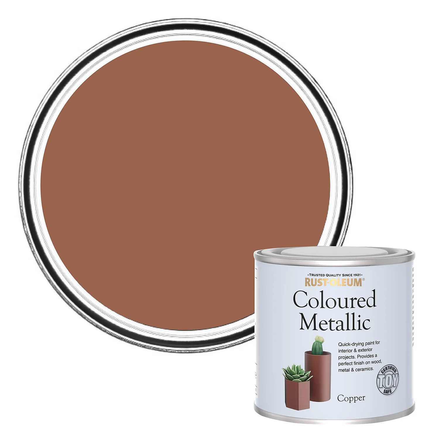 Rust-Oleum Metallic Paint Copper - 250ml Rust-Oleum Metallic Paint Copper - 250ml -Sandtex Shop 14606446 1145053515819120