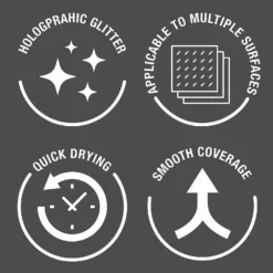 Rust-Oleum Holographic Glitter Spray Paint - 150ml -Sandtex Shop 14606449 1795053485454410