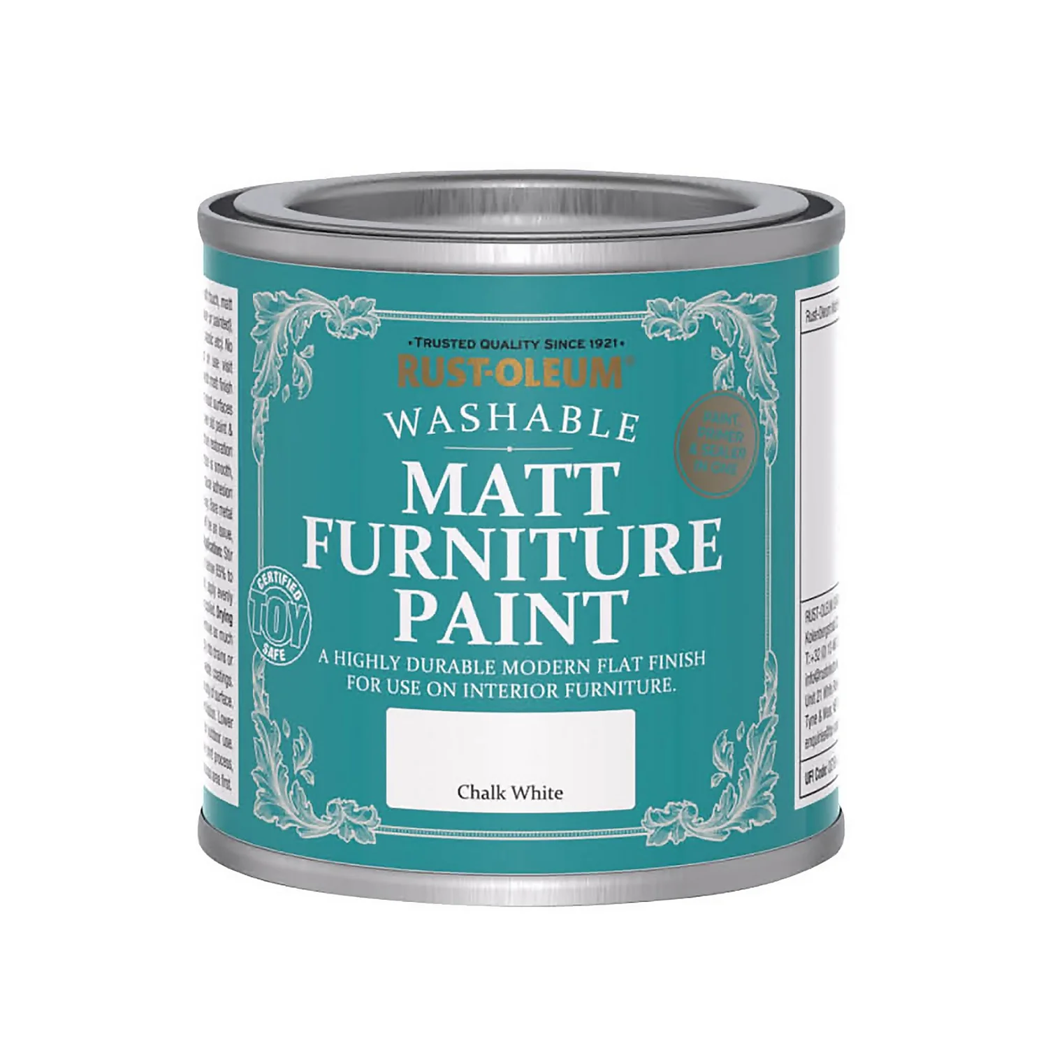 Rust-Oleum Matt Furniture Paint Chalk White - 125ml Rust-Oleum Matt Furniture Paint Chalk White - 125ml -Sandtex Shop 14606478 1475053511009070