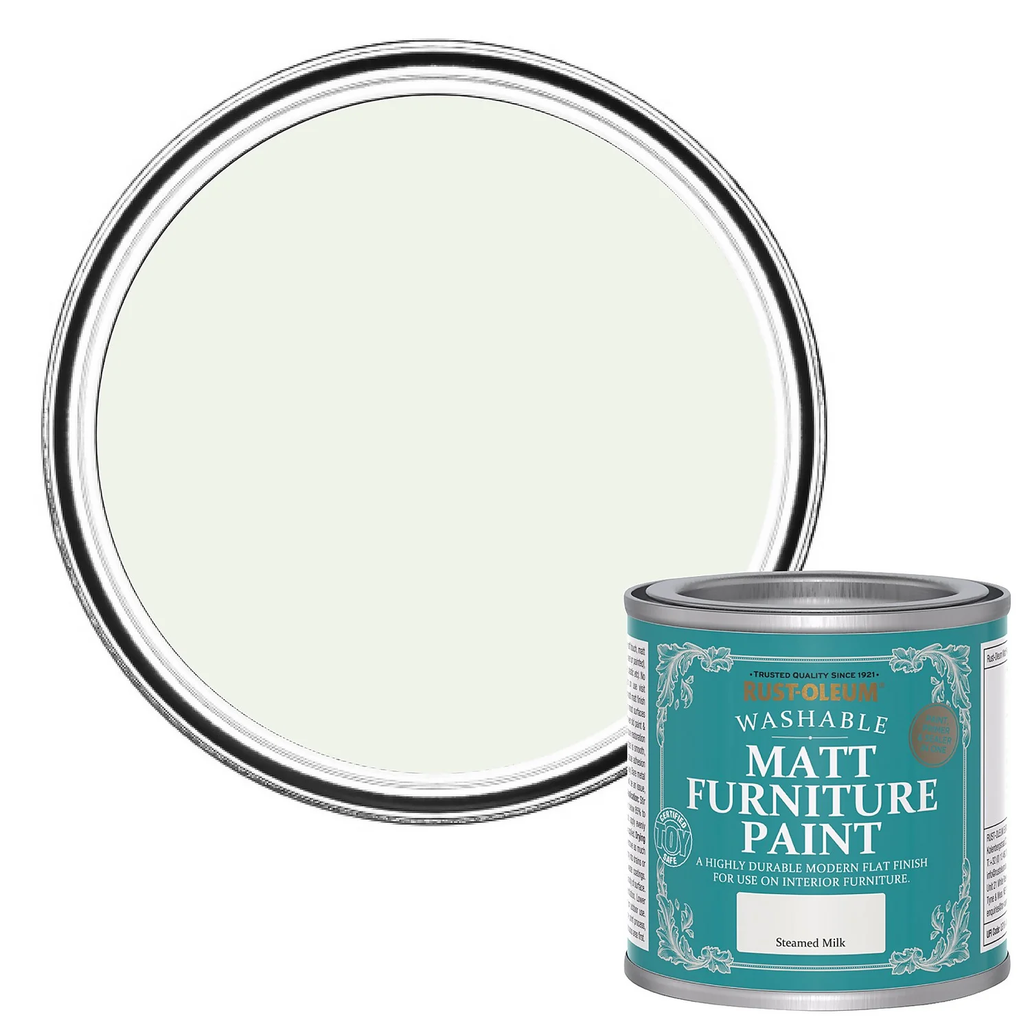 Rust-Oleum Matt Furniture Paint Steamed Milk - 125ml Rust-Oleum Matt Furniture Paint Steamed Milk - 125ml -Sandtex Shop 14606480 4455053509288969