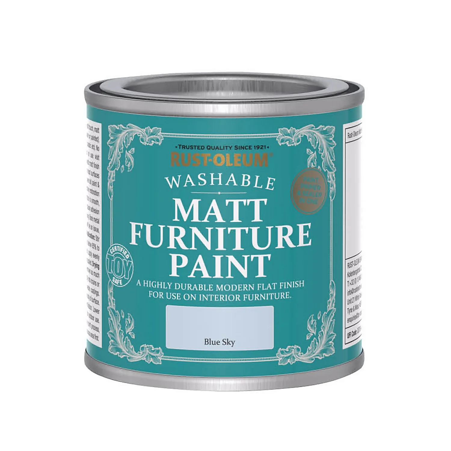 Rust-Oleum Matt Furniture Paint Blue Sky - 125ml Rust-Oleum Matt Furniture Paint Blue Sky - 125ml -Sandtex Shop 14606501 1205053511116176