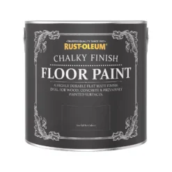 Rust-Oleum Chalky Floor Paint Black Sand - 2.5L 3 Rust-Oleum Chalky Floor Paint Black Sand - 2.5L -Sandtex Shop 14606519 4925053487447289